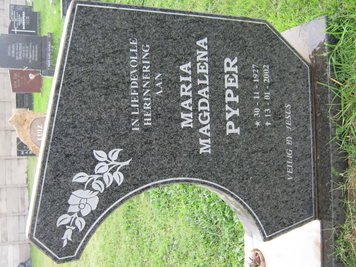 PYPER Maria Magdalena 1927-2002