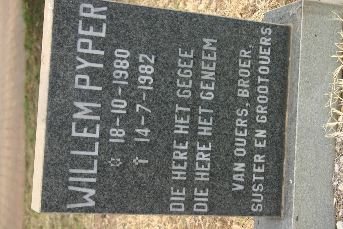 PYPER Willem 1980-1982