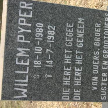 PYPER Willem 1980-1982