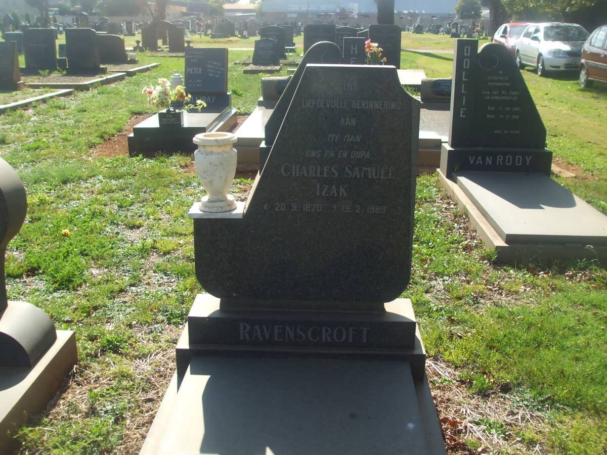 RAVENSCROFT Charles Samuel Izak 1920-1989