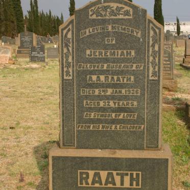 RAATH Jeremiah -1936