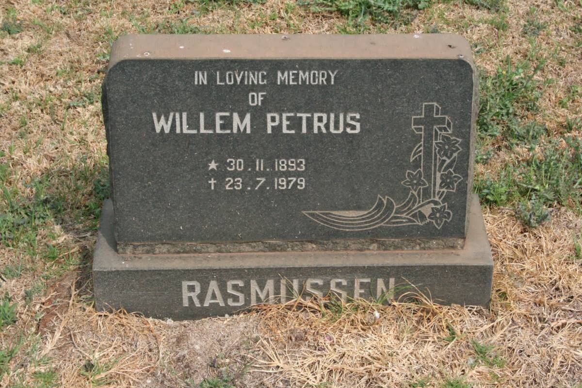 RASMUSSEN Willem Petrus 1893-1979