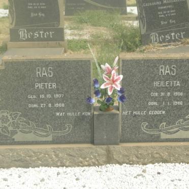 RAS Pieter 1907-1968 &amp; Heiletta 1908-1986