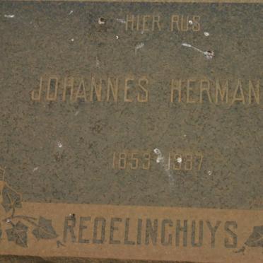 REDELINGHUYS Johannes Hermanus 1853-1937
