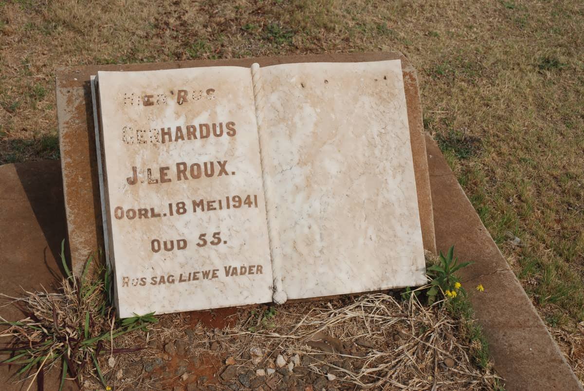 ROUX Gerhardus J., le -1941