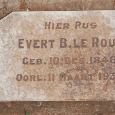 ROUX Evert B., le 1846-1938