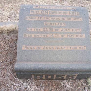 ROSS William Davidson 1877-1951