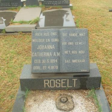 ROSELT Johanna Catherina A.M. 1894-1979