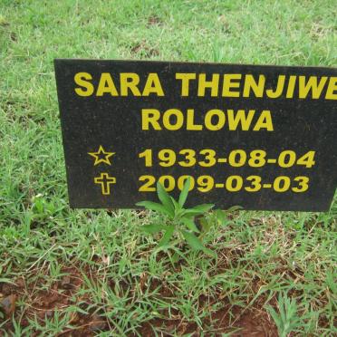 ROLOWA Sara Thenjiwe 1933-2009