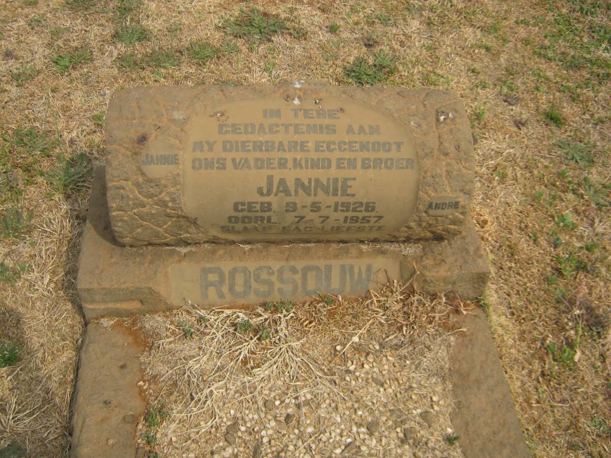 ROSSOUW Jannie 1926-1957