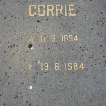 ROUX Corrie, le 1894-1984
