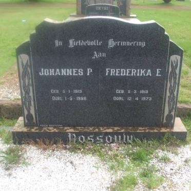 ROSSOUW Johannes P. 1913-1998 &amp; Frederika E. 1913-1973