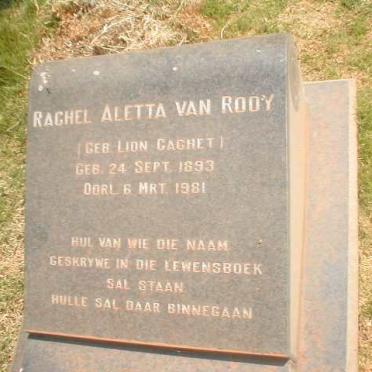 ROOY Johannes Cornelis, van 1890-1954 &amp; Rachel Aletta LION-CACHET 1893-1981