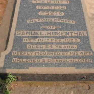 ROSENTHAL Samuel -1923 &amp; Rosa -1944