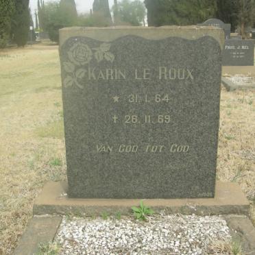 ROUX Karin, le 1964-1969