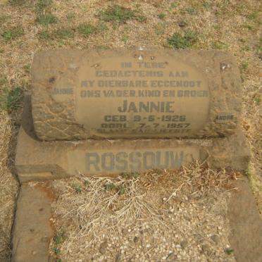 ROSSOUW Jannie 1926-1957