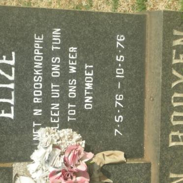 ROOYEN Elize, van 1976-1976