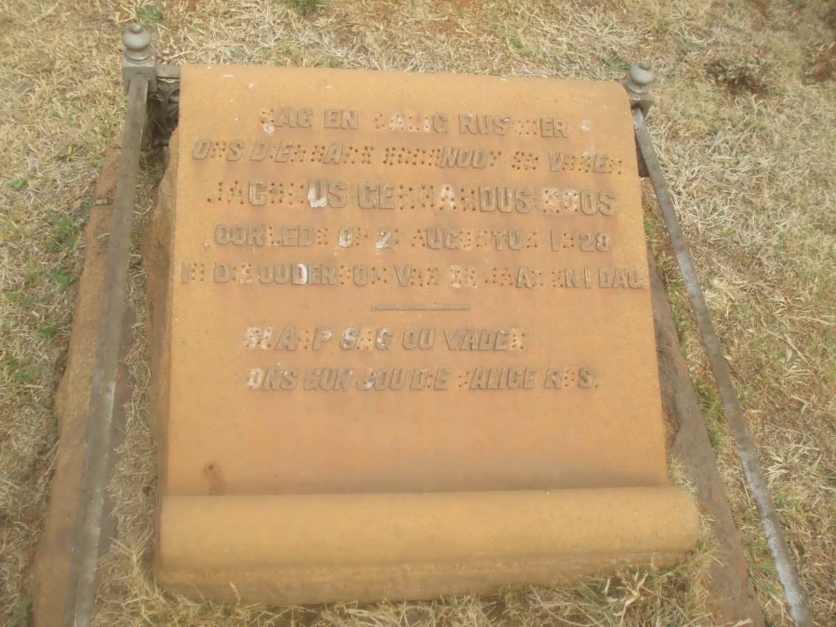 ROOS Jacobus Gerhardus -1928