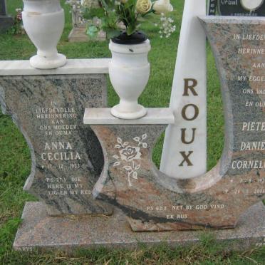 ROUX Pieter Daniël Cornelus 1933-2006 &amp; Anna Cecilia 1933-