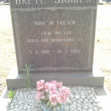 SANDER Grete 1901-1985