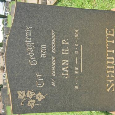 SCHUTTE Jan H.P. 1910-1964