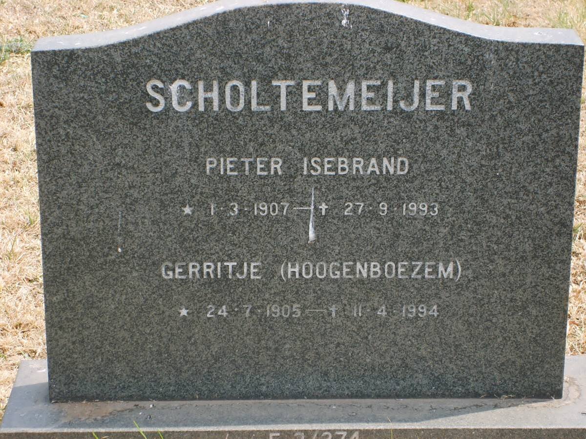 SCHOLTEMEIJER Pieter Isebrand 1907-1993 &amp; Gerritje HOOGEMBOEZEM 1905-1994