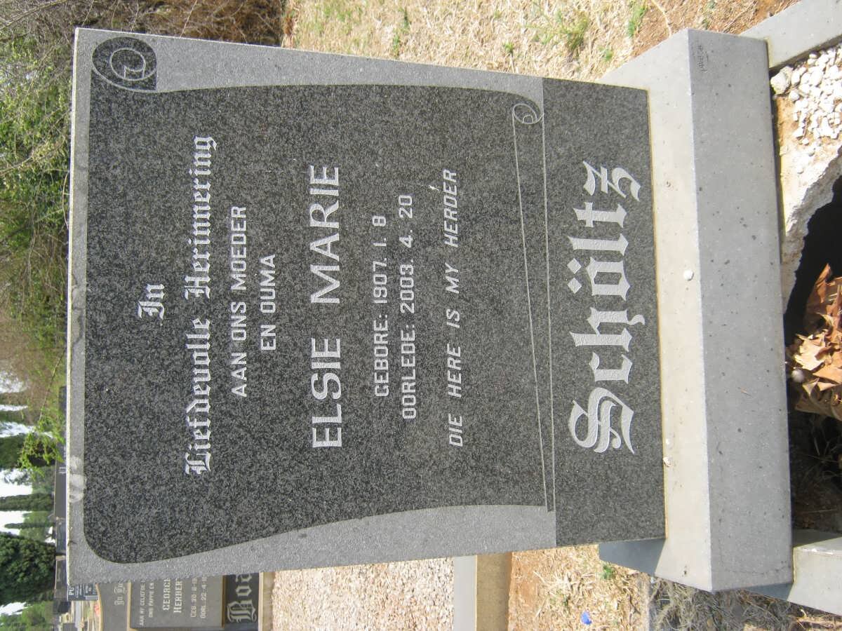 SCHÖLTZ Elsie Marie 1907-2003
