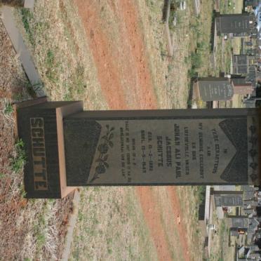 SCHUTTE Johan Ali Paul Jacobus 18?2-1945