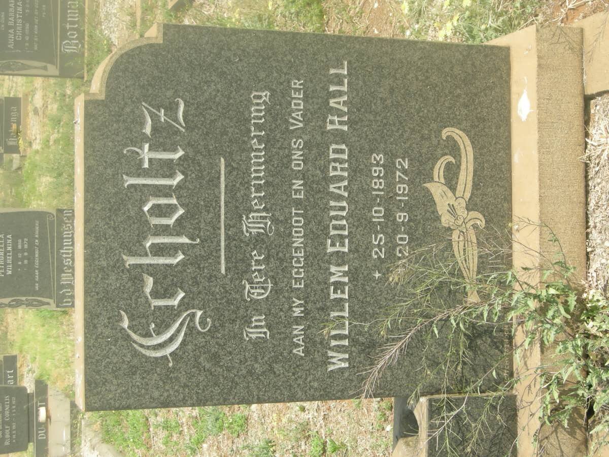 SCHOLTZ Willem Eduard Hall 1893-1972