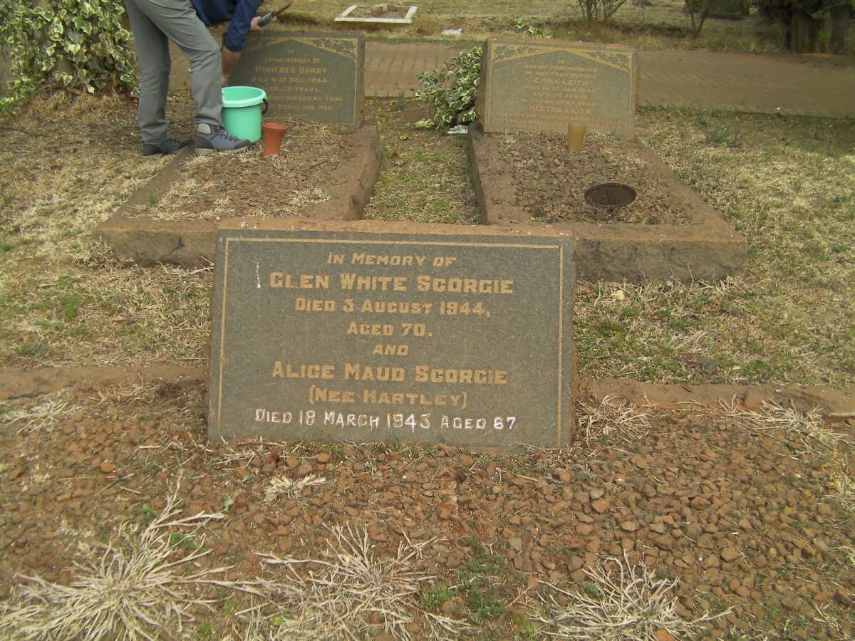 SCORGIE Glen White -1944 &amp; Alice Maud HARTLEY -1945