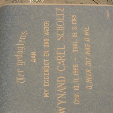 SCHOLTZ Wynand Carel 1926-1965