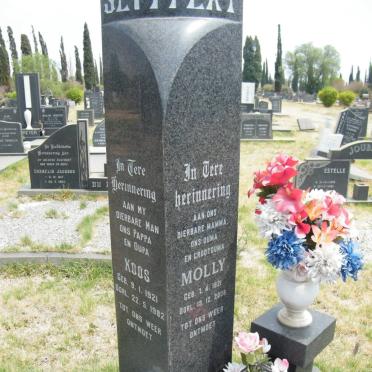 SEYFFERT Koos 1921-1982 &amp; Molly 1921-2008