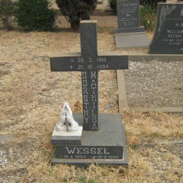 SEYFFERT Wessel 1903-1980 &amp; Dorothy Mathilda 1910-1994