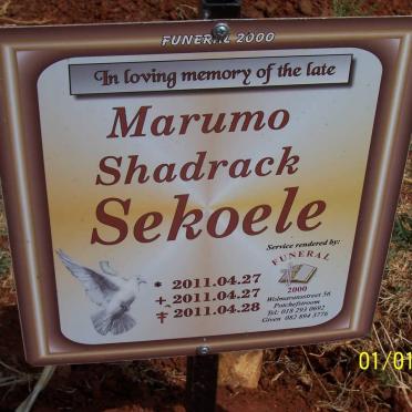 SEKOELE Marumo Shadrack 2011-2011