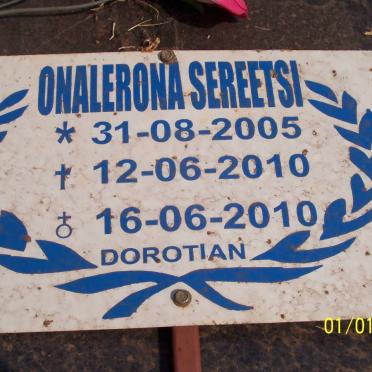 SEREETSI Onalerona 2005-2010