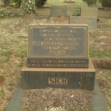 SICH John Charles Frederich -1939
