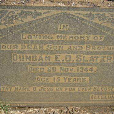 SLATER Duncan E.O. -1944