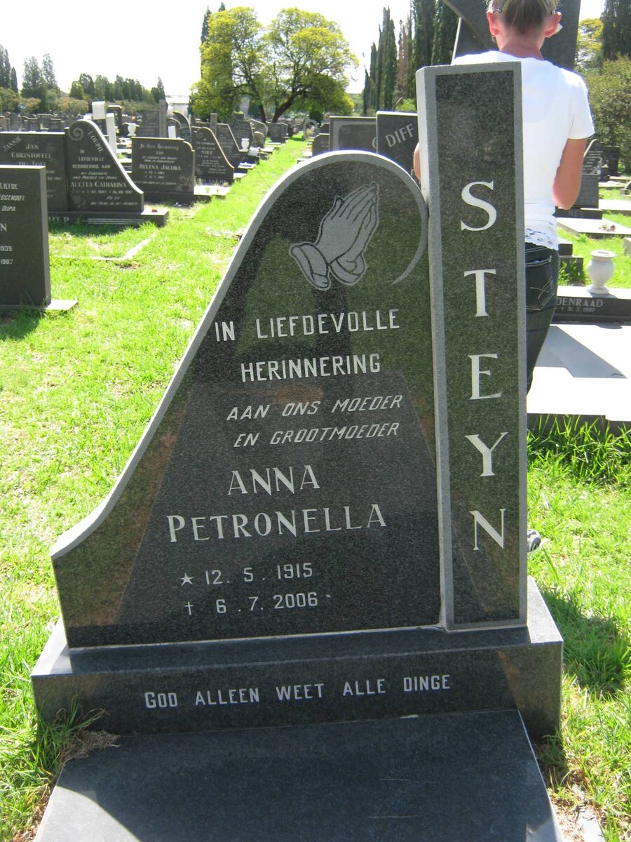 STEYN Anna Petronella 1915-2006
