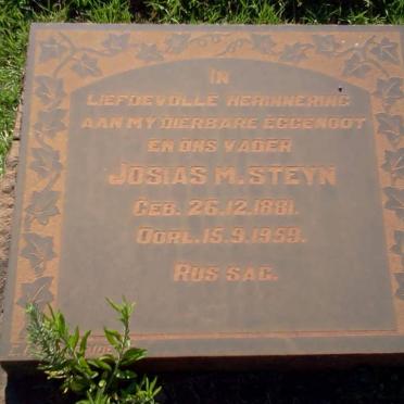STEYN Josias M. 1881-1959