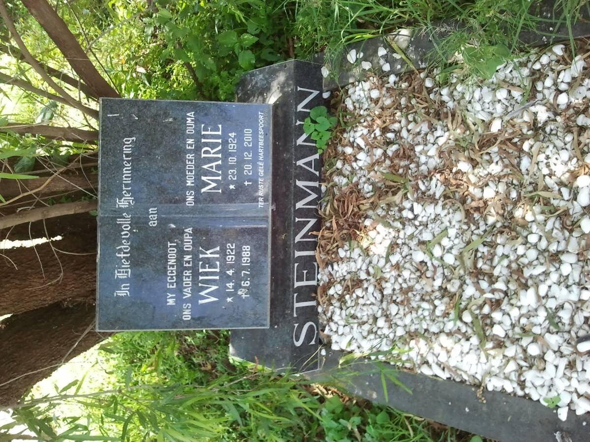 STEINMANN Wiek 1922-1988 &amp; Marie 1924-2010