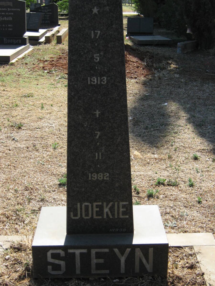 STEYN Joekie 1913-1982
