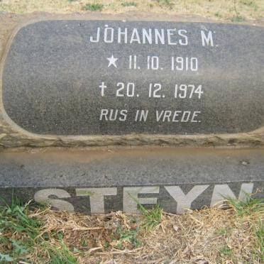 STEYN Johannes M. 1910-1974 &amp; Jacoba A.W. 1916-1993