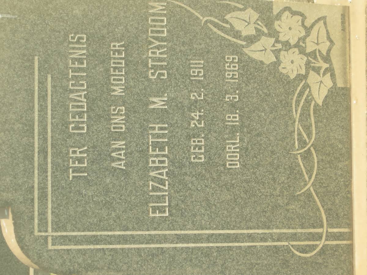 STRYDOM Elizabeth M. 1911-1969