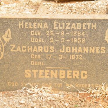 STEENBERG Zacharus Johannes 1872- &amp; Helena Elizabeth 1884-1956