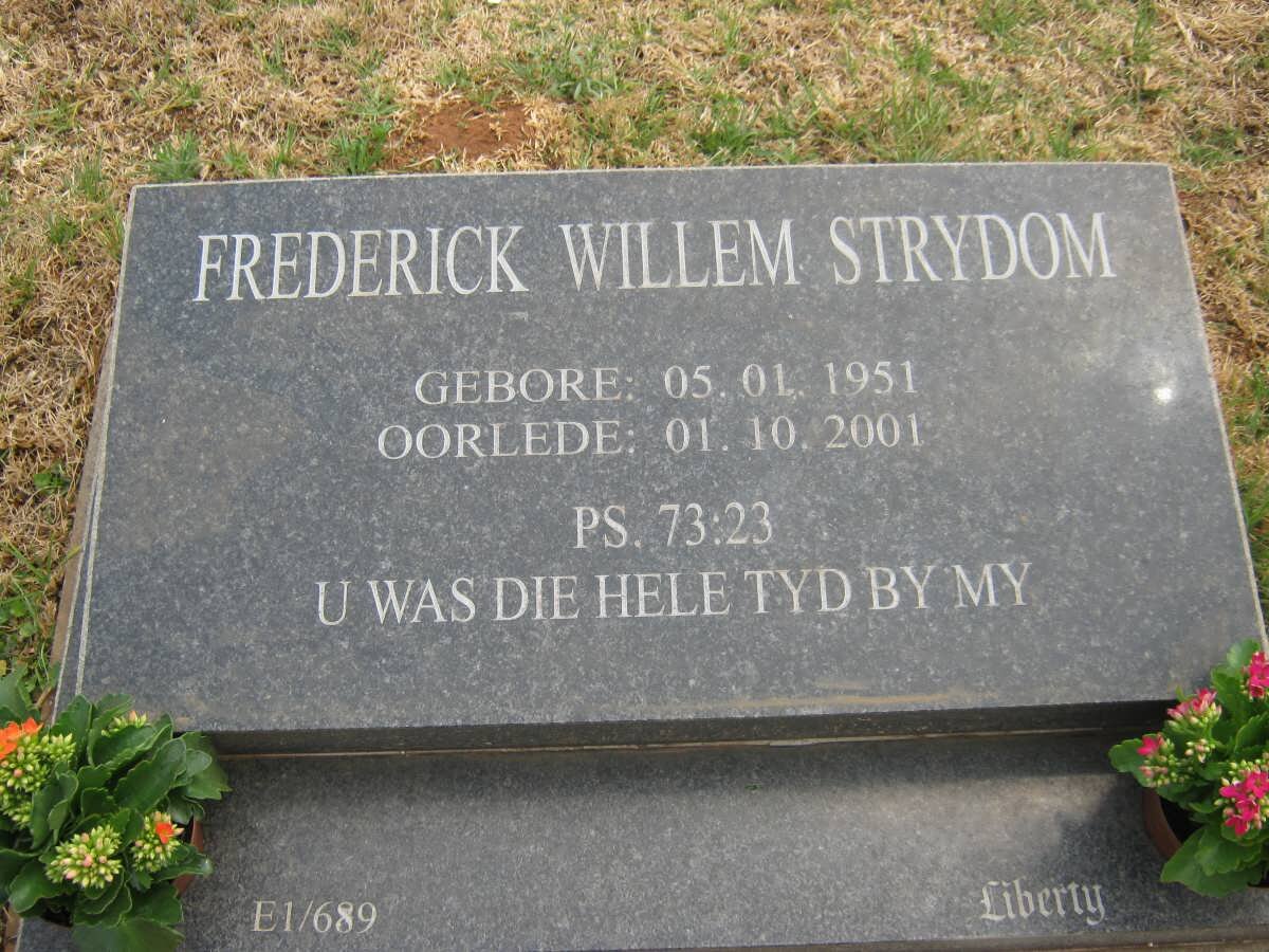 STRYDOM Frederick Willem 1951-2001