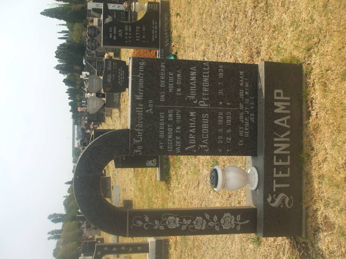 STEENKAMP Abraham Jacobus 1928-1993