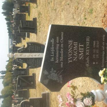 SMIT Yvonne Naomi nee KEYSER 1946-2010