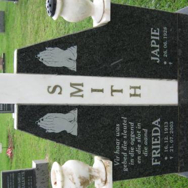 SMITH Japie 1928- &amp; Frieda 1913-2003