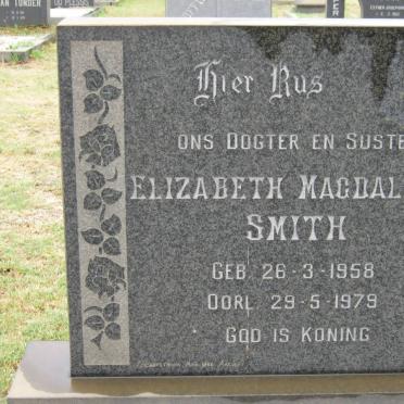 SMITH Elizabeth Magdalena 1958-1979
