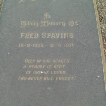SPAVINS Fred 1922-1971